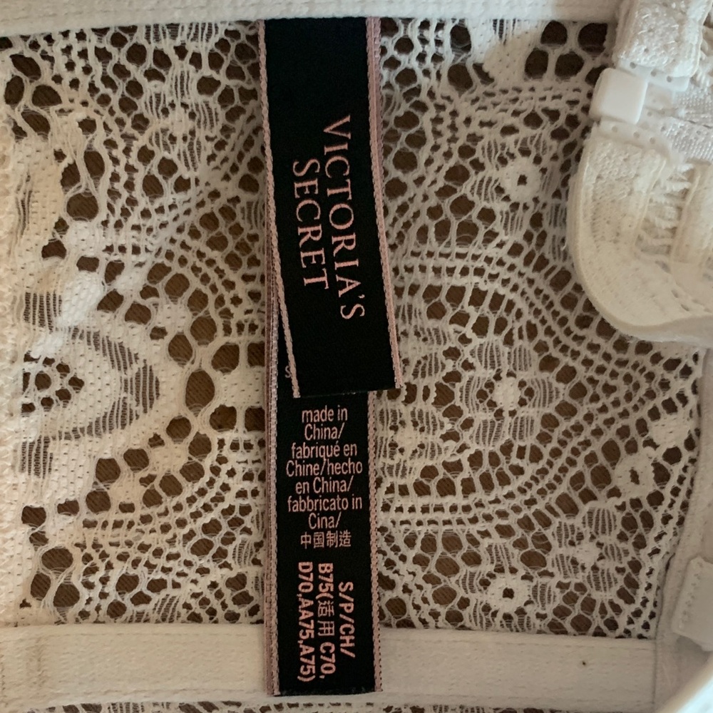 Victoria's Secret Lace-Up White Crop Top - Picture 5 of 5